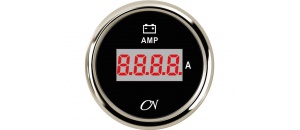 Ampèremeter digitaal wit/chroom CN
