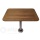 Rechthoekig massief teak tafelblad 370 X 600 met afgeronde hoeken inclusief tafelpoot